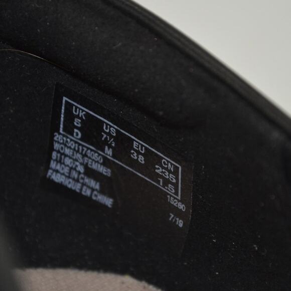 Clarks Collection Flores Tulip Wedge Womens Black Sz7.5 Pump - Picture 3 of 13